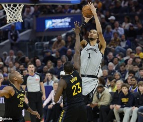 文班亚马26+9福克斯27+8 马刺擒勇士6连胜